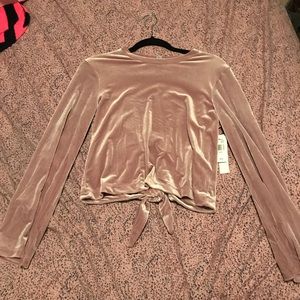 Design Lab Velvet Long Sleeve